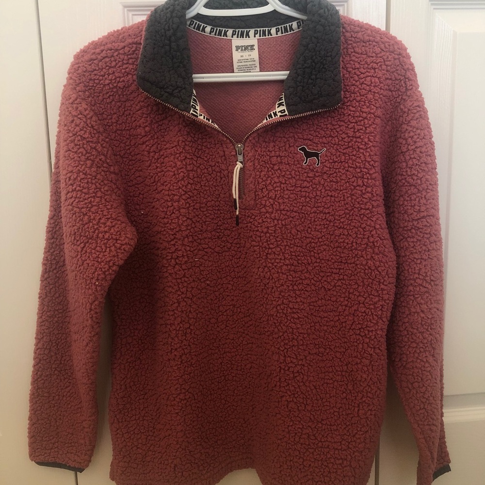 Pink VS PINK Sherpa Pullover